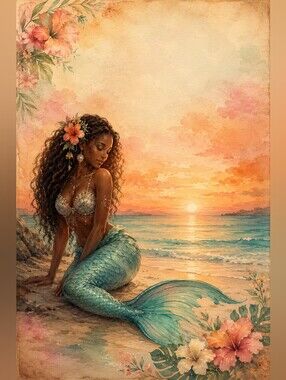Besutiful Mermaid Print